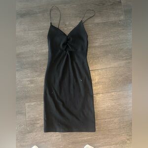 Black mini dress